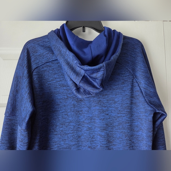 Adidas Floral Badge Of Sport Women's Blue Logo Hoodie Size M - Picture 8 of 14